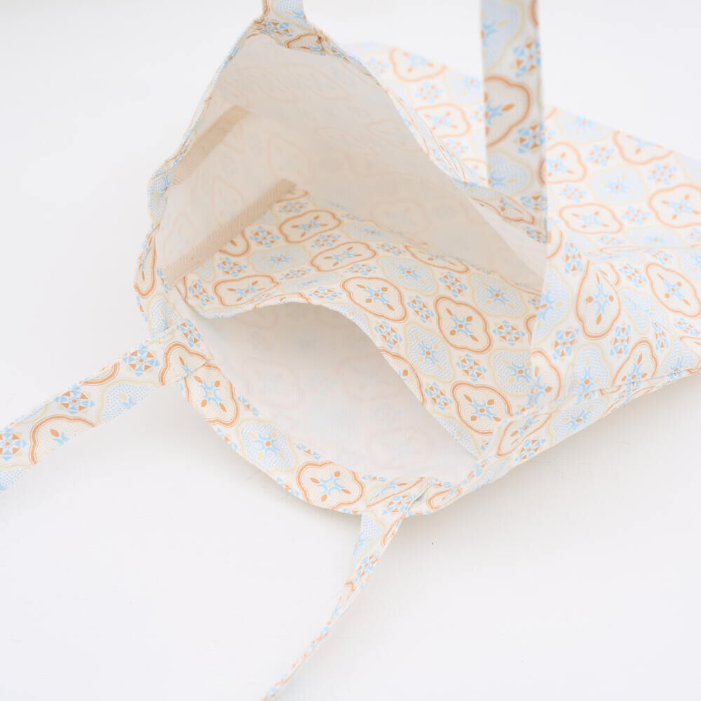 印花樂圓角方形購物袋/玻璃海棠/暖陽甜杏