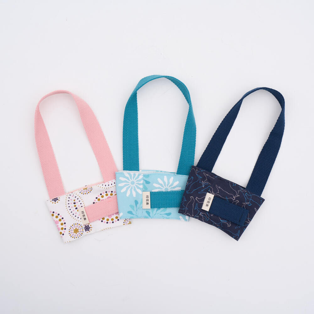 印花樂飲料杯吸管提帶/台灣八哥2號/午夜黛藍