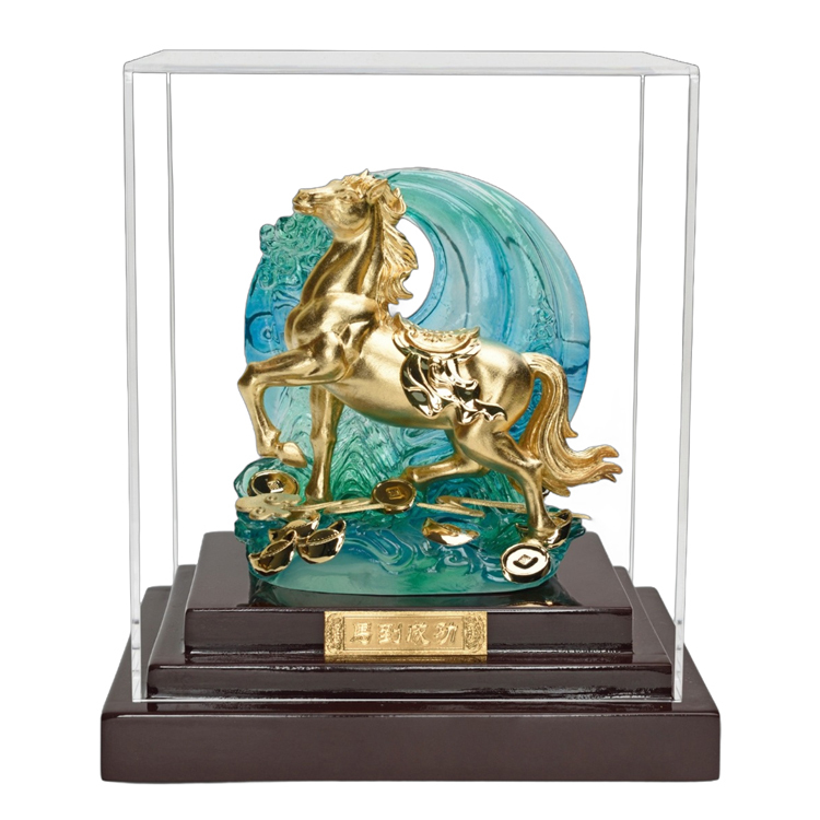 鹿港窯禮品館 馬到成功金箔擺飾 | 開業開市祝賀禮 | 升遷榮調送禮首選 | 招財風水擺件