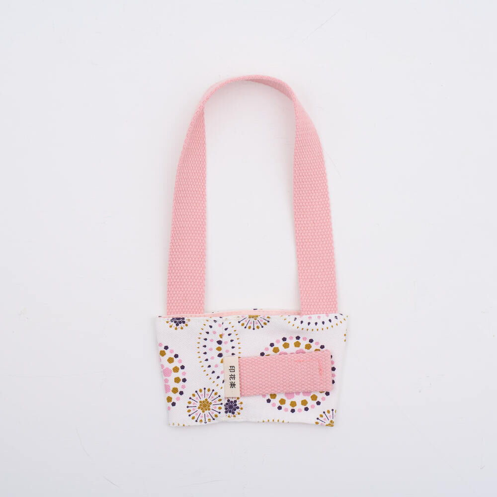 印花樂飲料杯吸管提帶/煙火/繁花紫