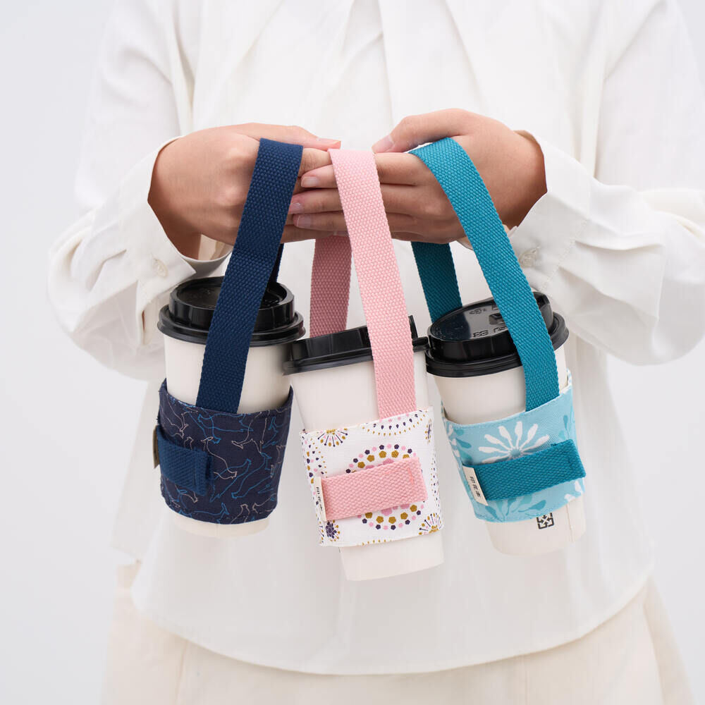 印花樂飲料杯吸管提帶/烏秋圈圈/海洋綠