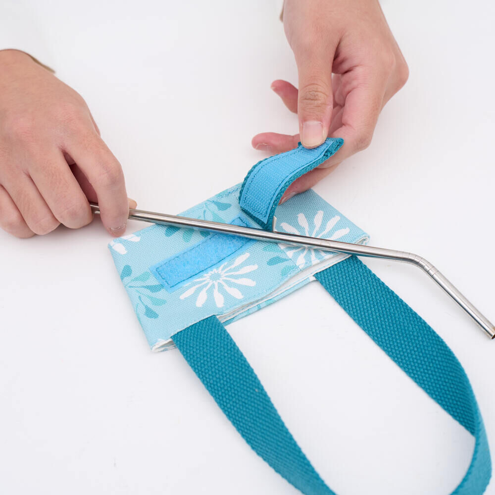 印花樂飲料杯吸管提帶/烏秋圈圈/海洋綠