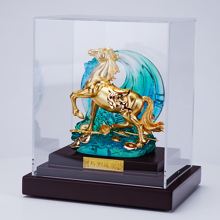 鹿港窯禮品館 馬到成功金箔擺飾 | 開業開市祝賀禮 | 升遷榮調送禮首選 | 招財風水擺件