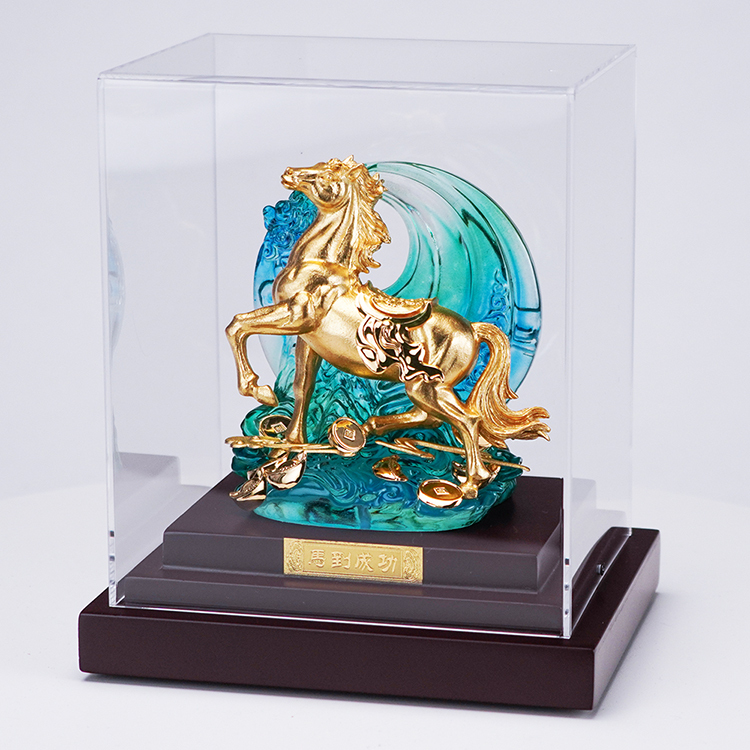 鹿港窯禮品館 馬到成功金箔擺飾 | 開業開市祝賀禮 | 升遷榮調送禮首選 | 招財風水擺件