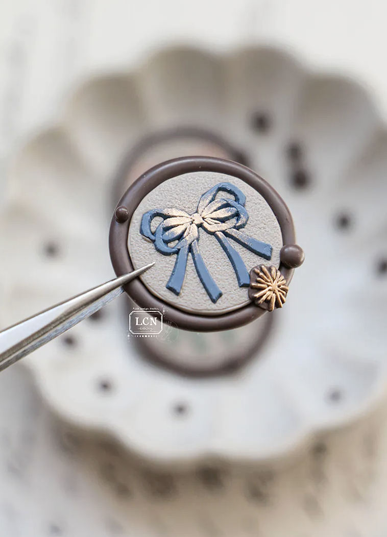 吉LCN｜封蠟/火漆 印章組 - 雙蝴蝶結 / 玫瑰 / 山茶花