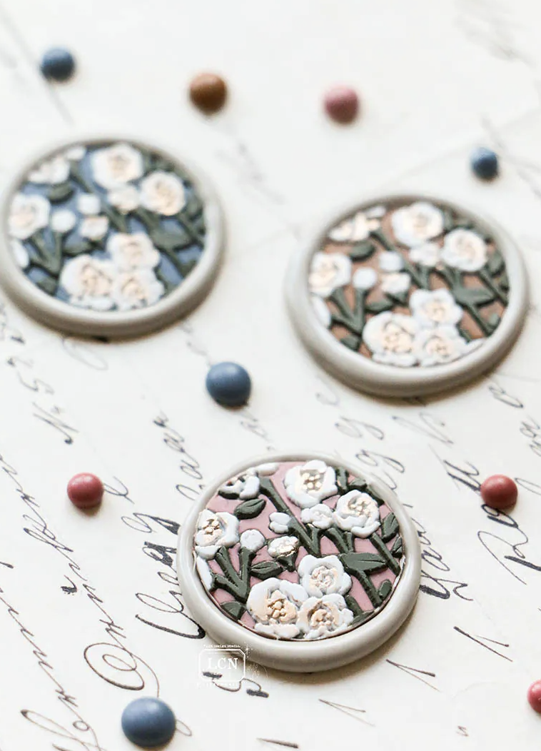 吉LCN｜封蠟/火漆 印章組 - 雙蝴蝶結 / 玫瑰 / 山茶花