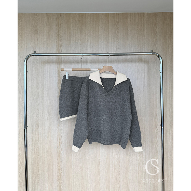 M70「（樂愛）高磅不過風！翻領套裝組」