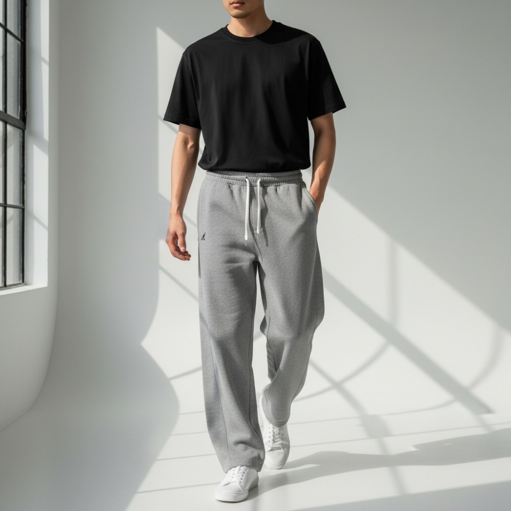 KANGOL 長褲 灰 彎刀褲 中性 6555150112