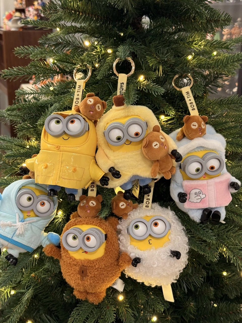 BOB&TIM 小小兵 好朋友在一起 糖膠 毛絨 鑰匙圈 吊飾 盲盒 / 預購