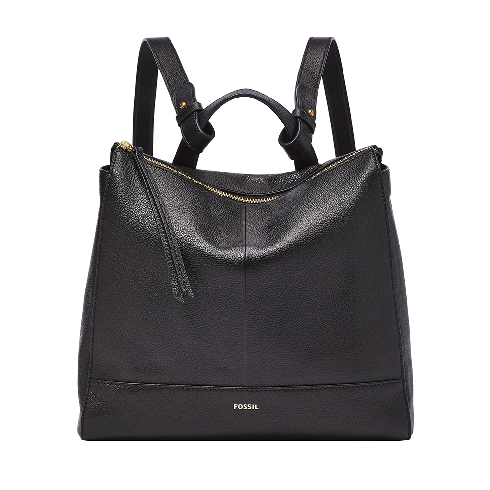 Elina 真皮兩用小後背包-黑色 SHB2979001