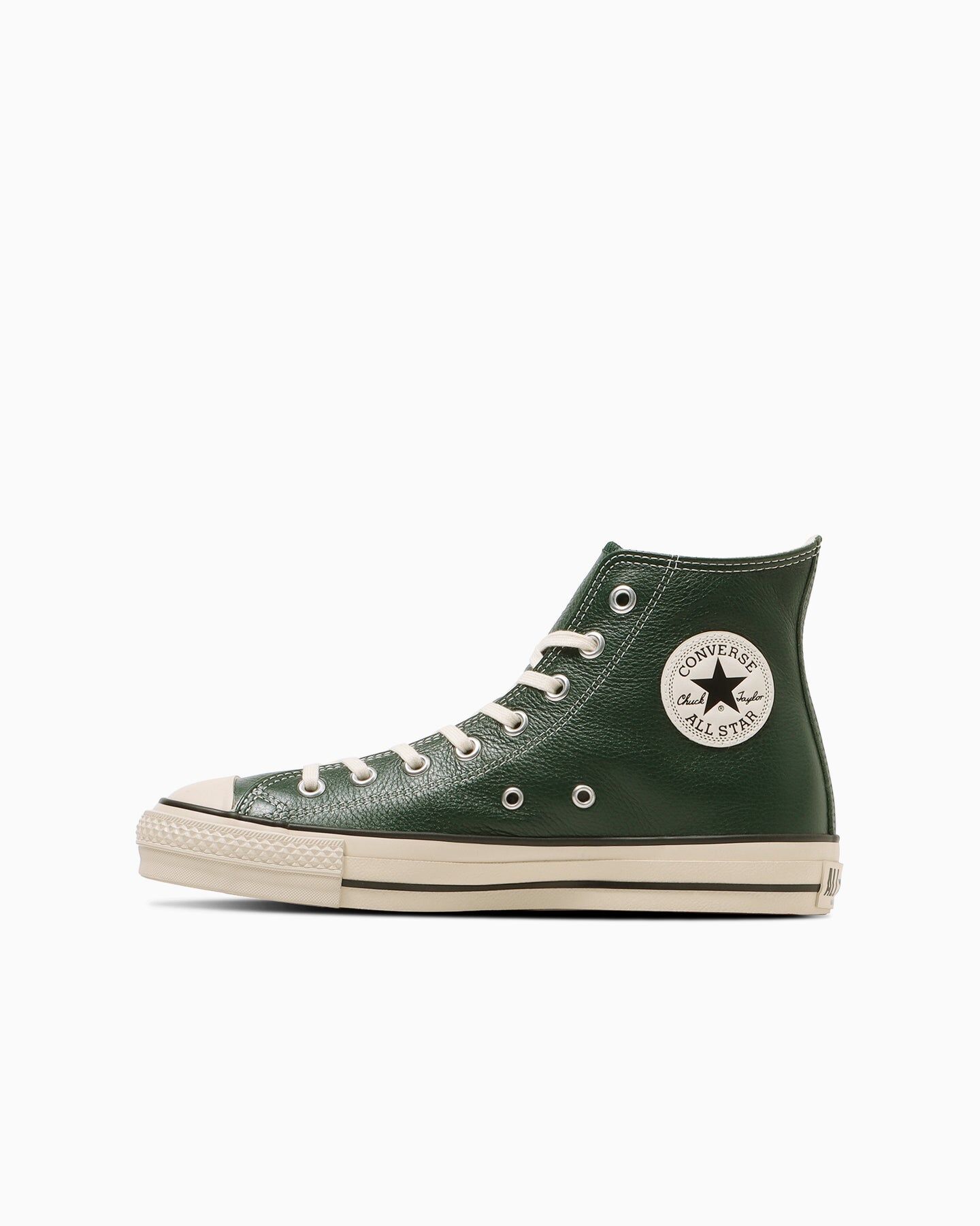 預購┃日本製 CONVERSE LEATHER ALL STAR J HI 真皮 深綠色 高筒鞋