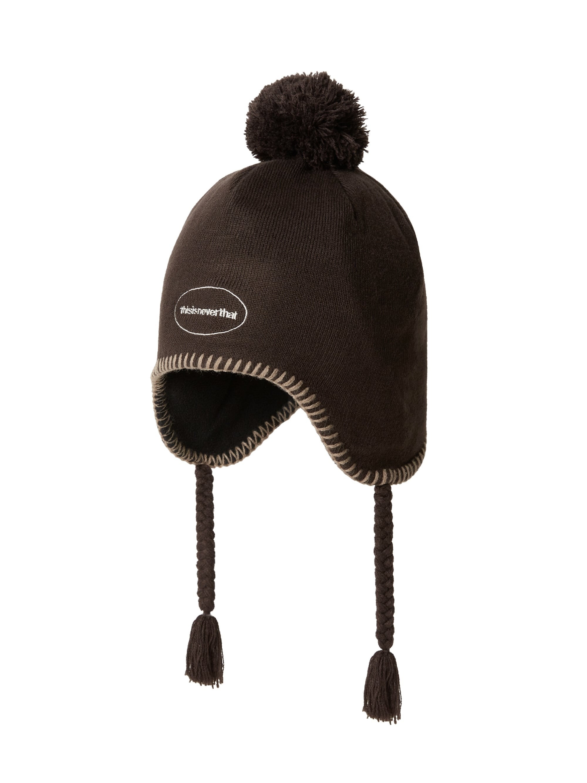 thisisneverthat Pom Earflap Beanie