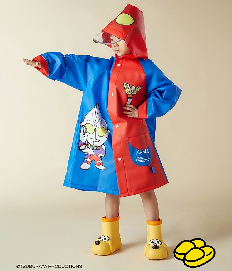 《2365》兒童男寶最愛奧特曼系列雨衣(4-10歲)