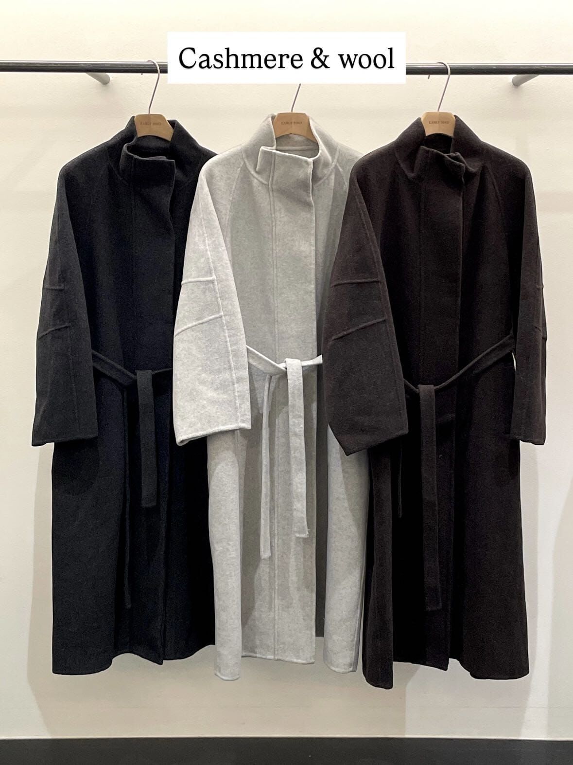 OB5216 羊毛羊絨毛呢長大衣 *特價* (優惠碼同充值購物金不適用)