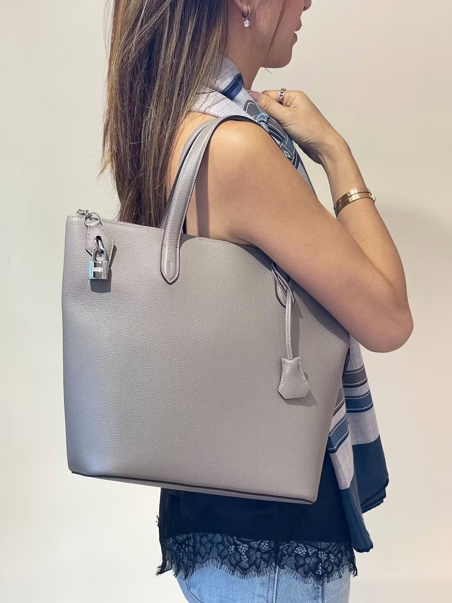 Preloved Hermès Transat TN Leather M8 Gris Asphalte PHW  HK$2x,xxx (HK$2,000 即時落訂)