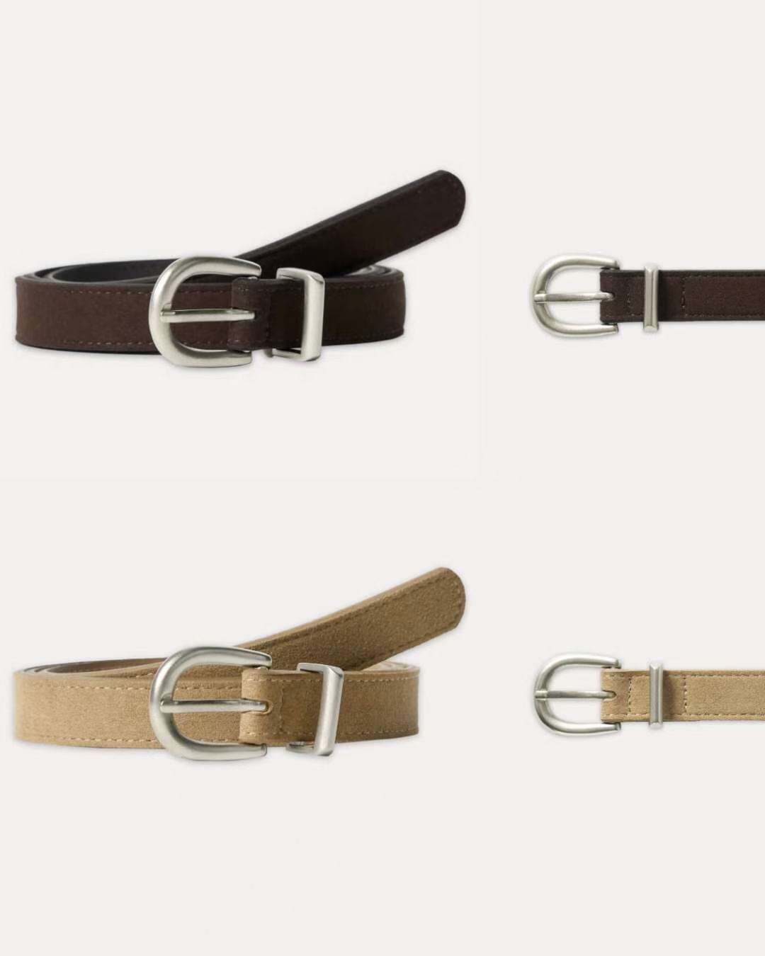 GB5230 銀扣高質幼皮帶（優惠碼不適用）