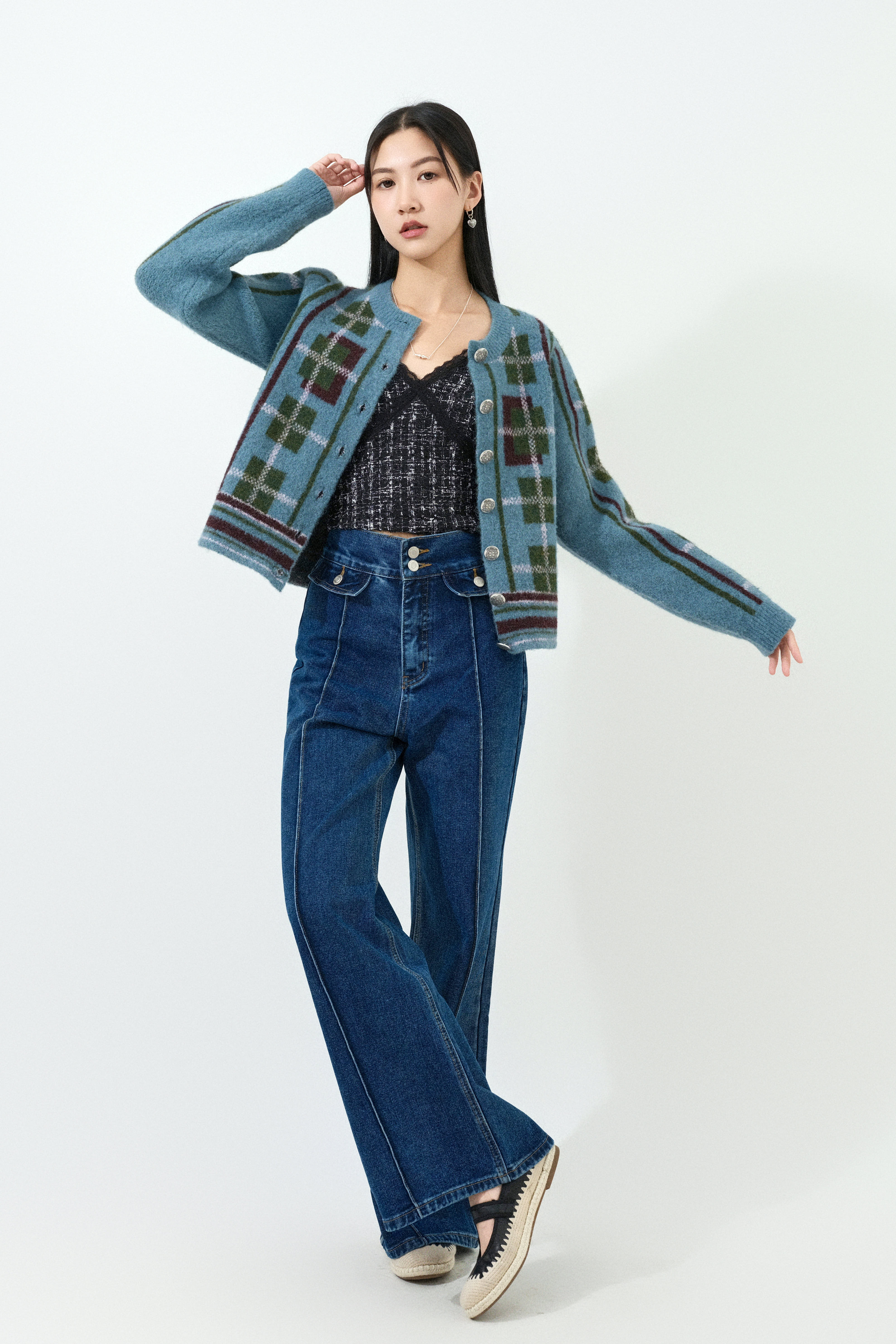 FW25_0204（外套＋吊帶＋牛仔褲）