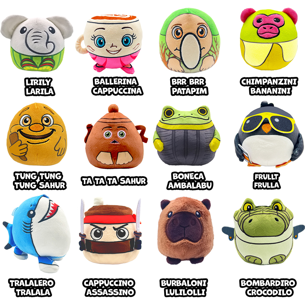 義大利腦腐系列-驚喜圓滾滾絨毛吊飾(隨機出貨)