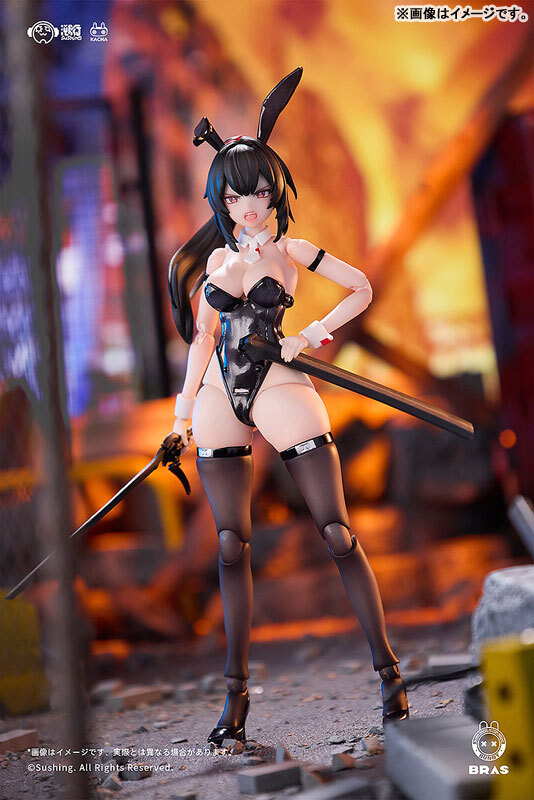 Aug Sushing BUNNY RAPID ACTION SQUAD Attacker Runa 1/12 Articulated Figure Pre-order