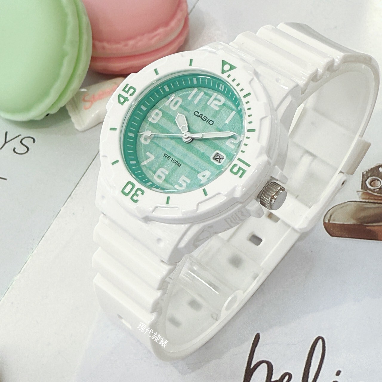 【CASIO 卡西歐】繽紛馬卡龍數字錶 LRW-200H-3C 34.2mm 現代鐘錶