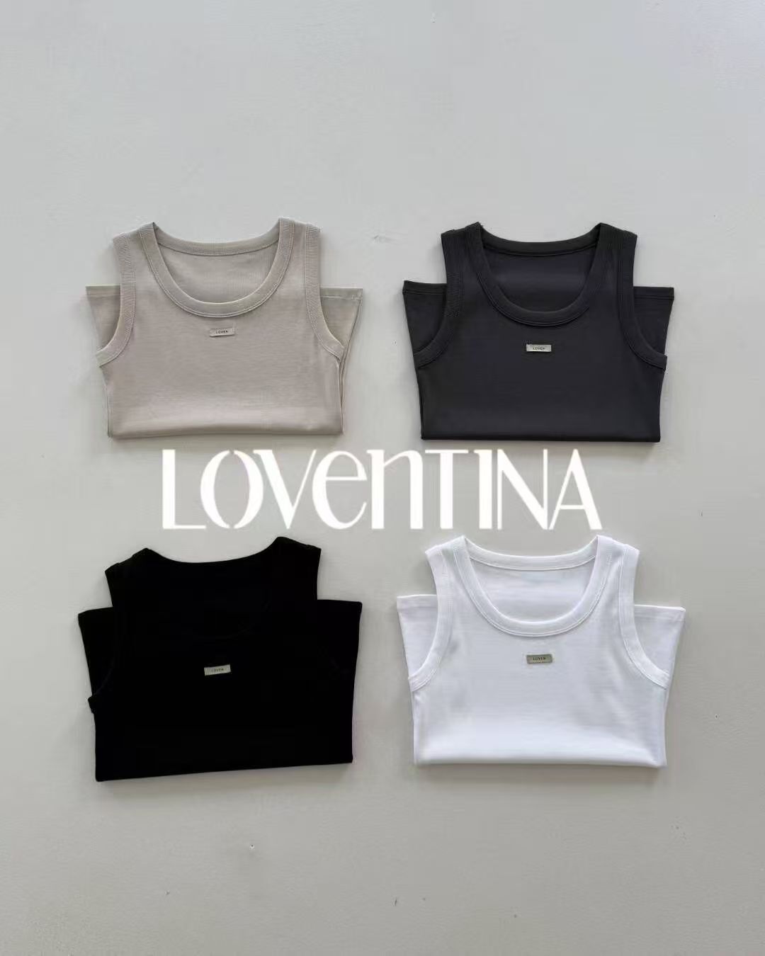 GB5236 胸前Logo圓領棉質背心