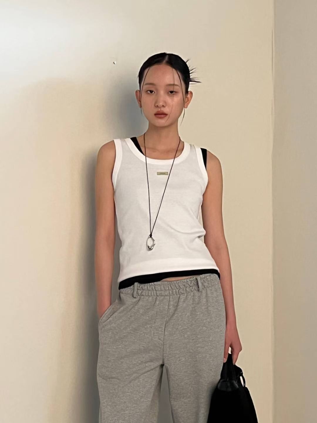 GB5236 胸前Logo圓領棉質背心