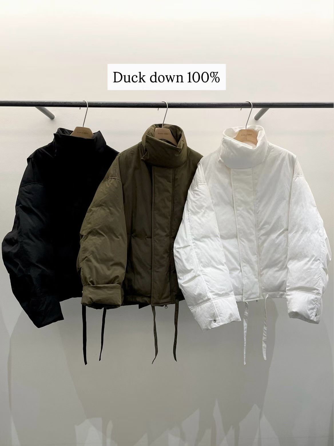 OB5227 短款鴨企領羽絨服