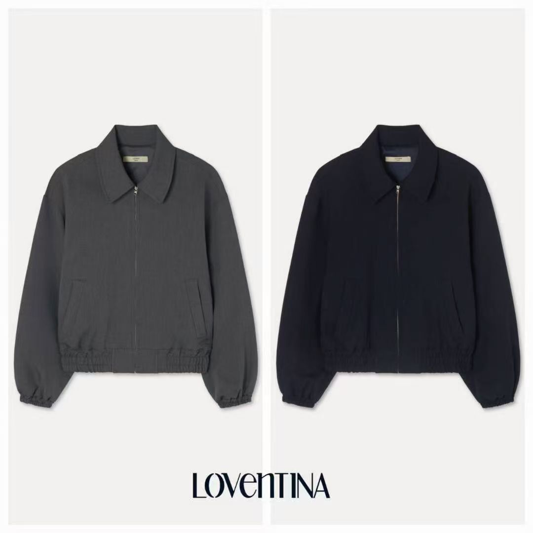 GB5241 拉鏈Polo領橡筋袖口收腰外套