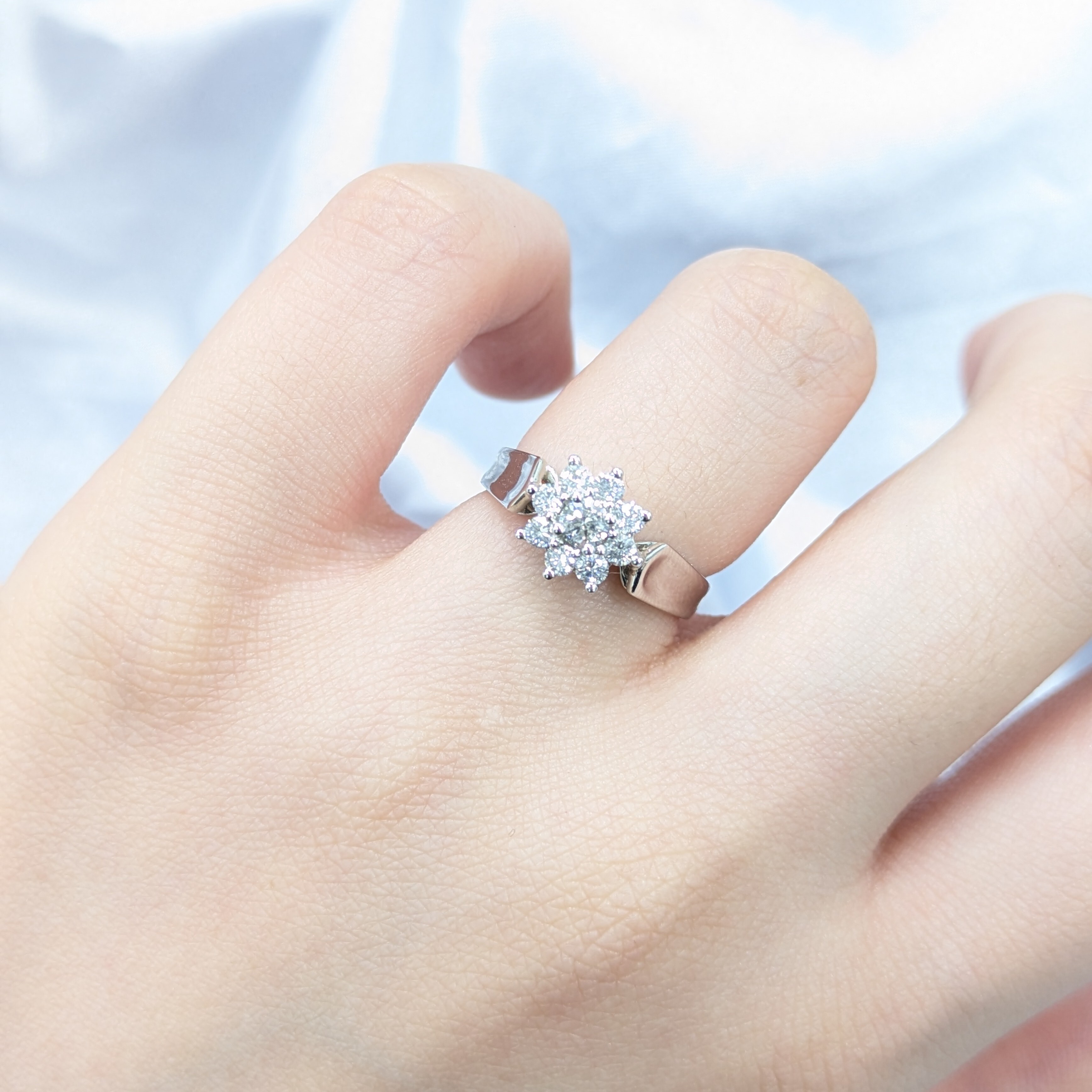 18K White Gold 0.38ct Diamond Ring