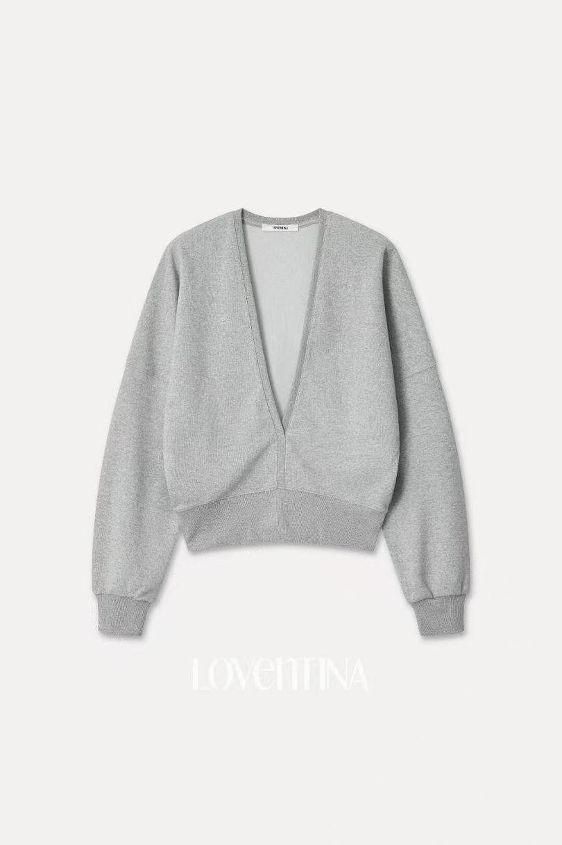 GB5243 大V領軟綿外搭上衣