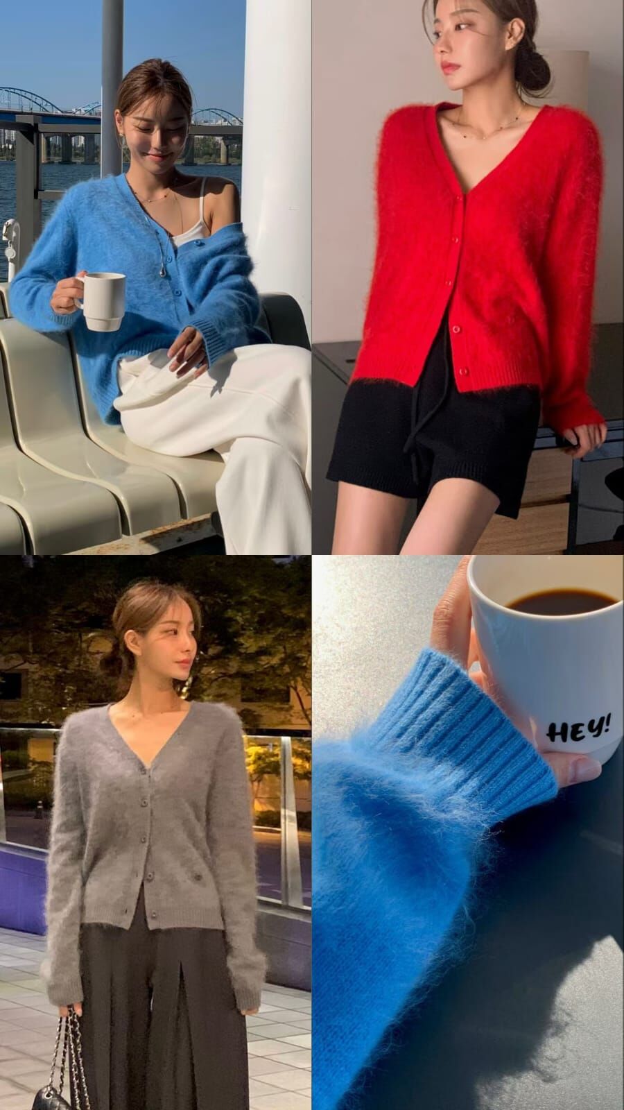 OB5224 羊絨羊毛針織毛流感外套 *特價* (優惠碼同充值購物金不適用)