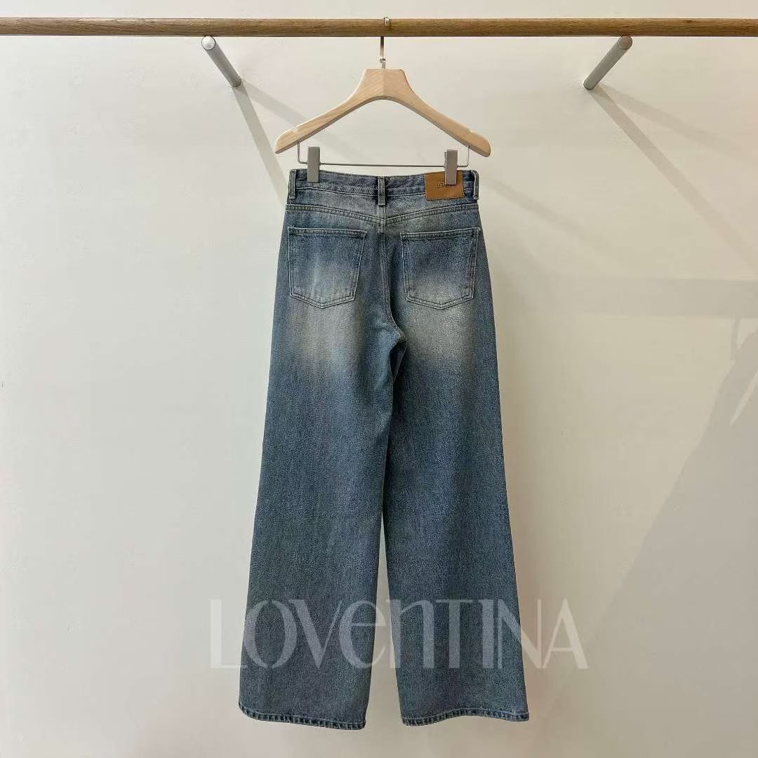 GB5244 低飽和高腰直筒牛仔褲