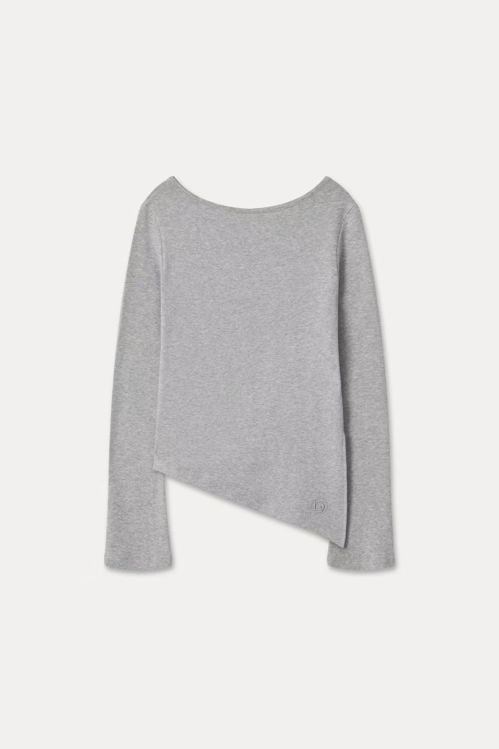 GB5245 大圓領露肩斜下擺上衣