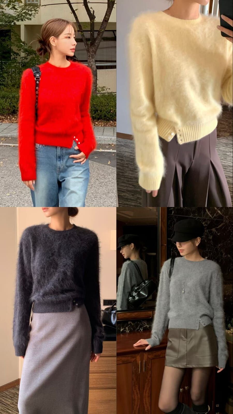 OB5225 羊絨羊毛混紡側扣冷衫 *特價* (優惠碼同充值購物金不適用)