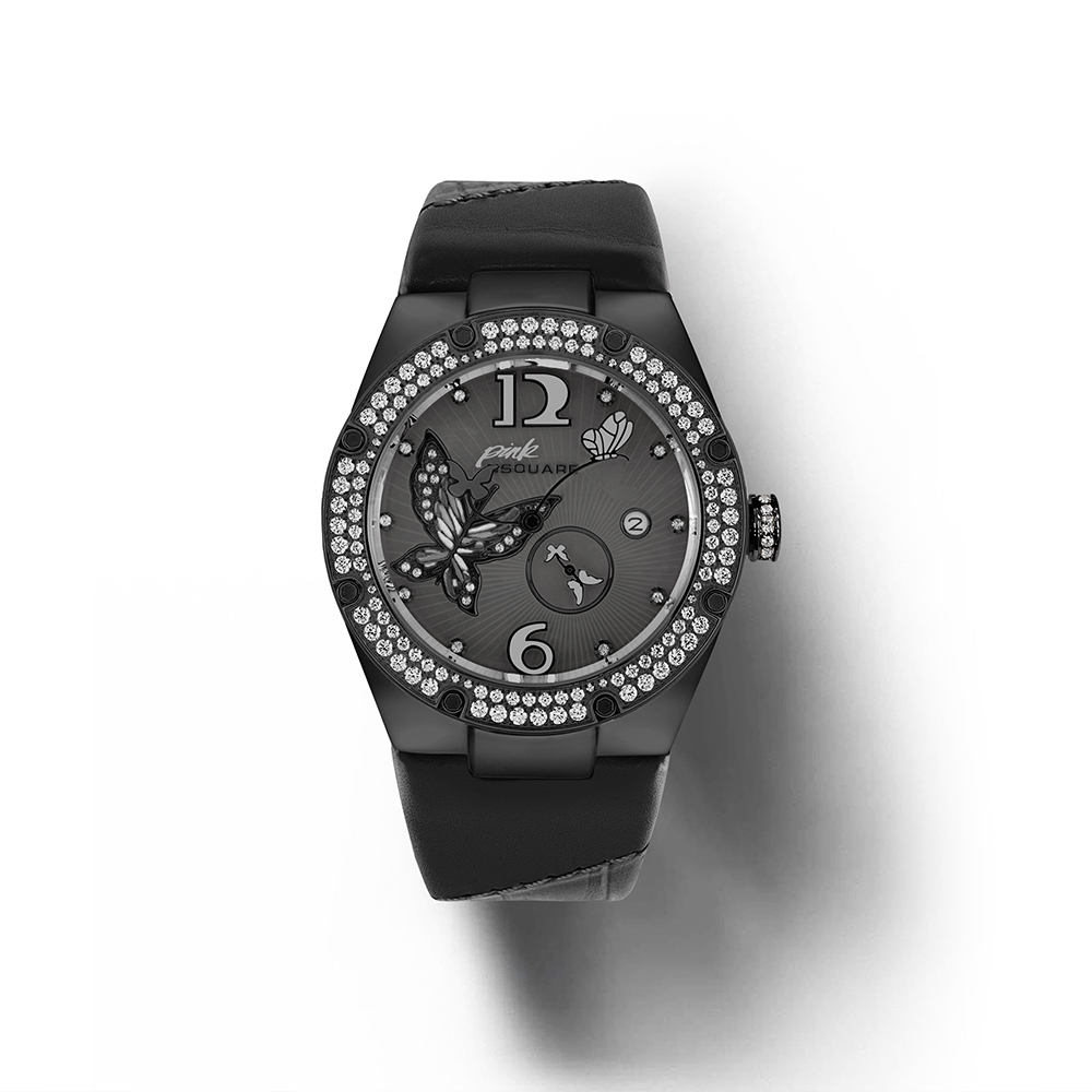 (預購)【NSQUARE】蝴蝶系列 施華洛世奇水鑽 鑲鑽錶 女款 氣質 機械錶 L0519-NP01.6