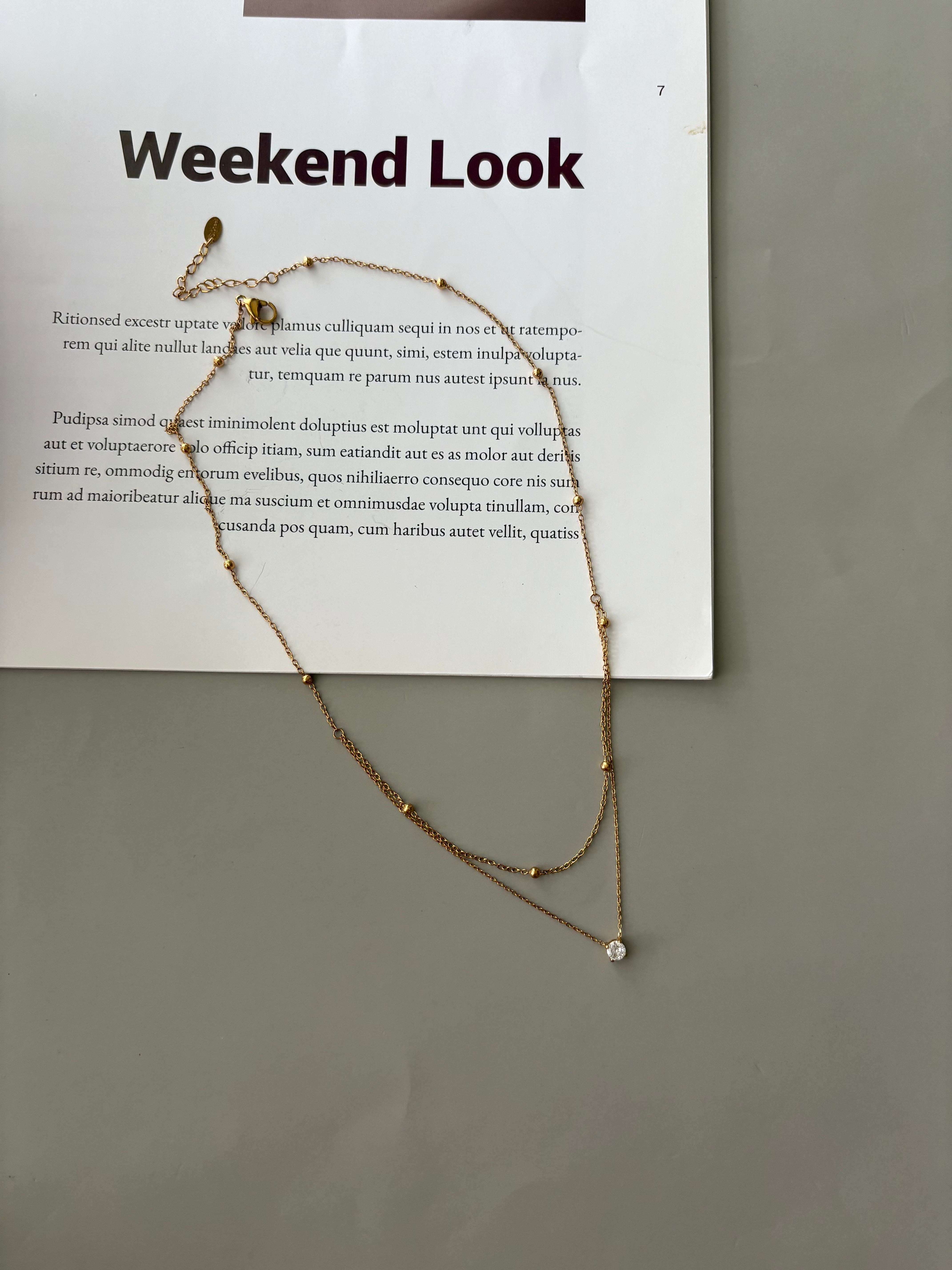 twinkle duo necklace