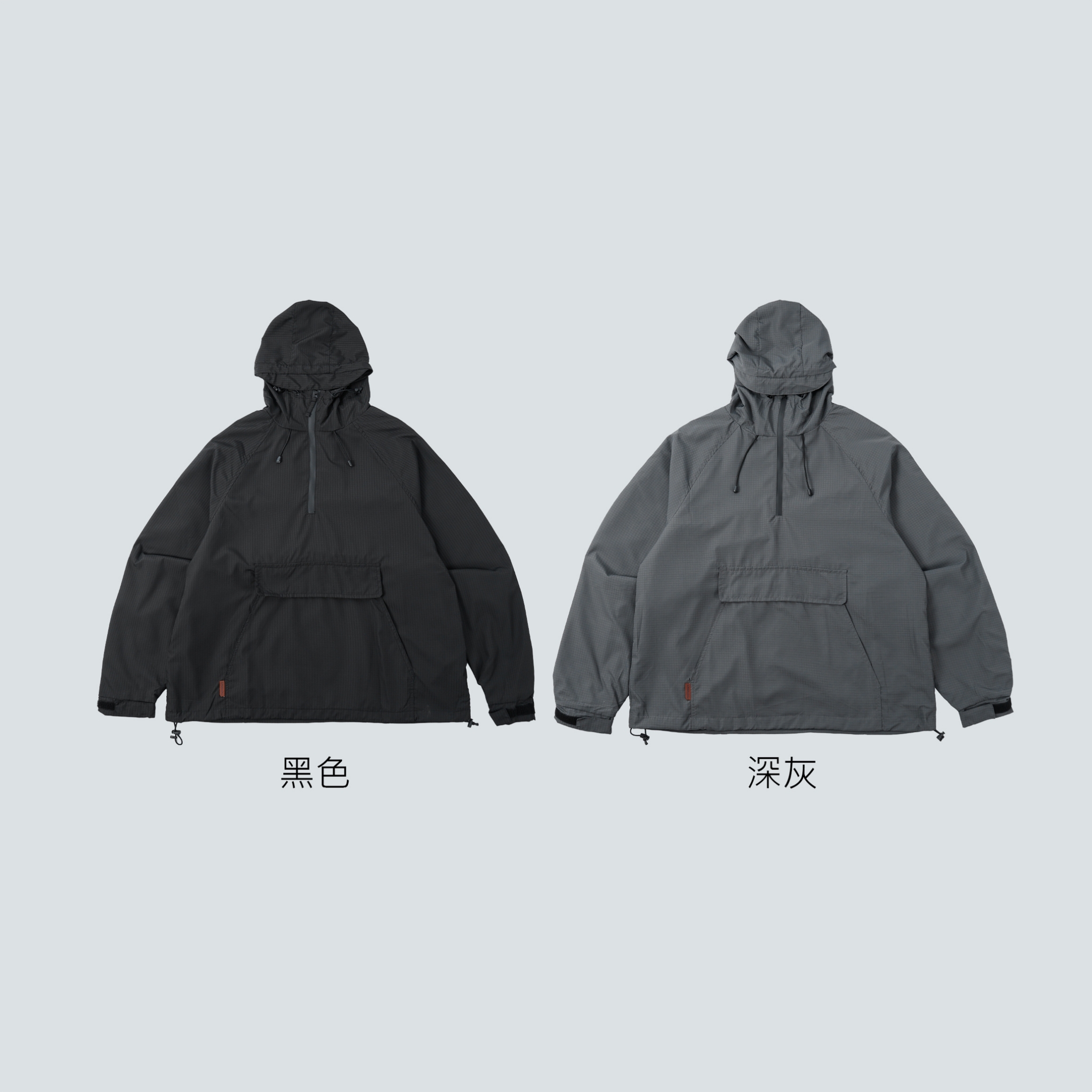 SBG 立體格紋連帽半拉鍊外套 SB6852