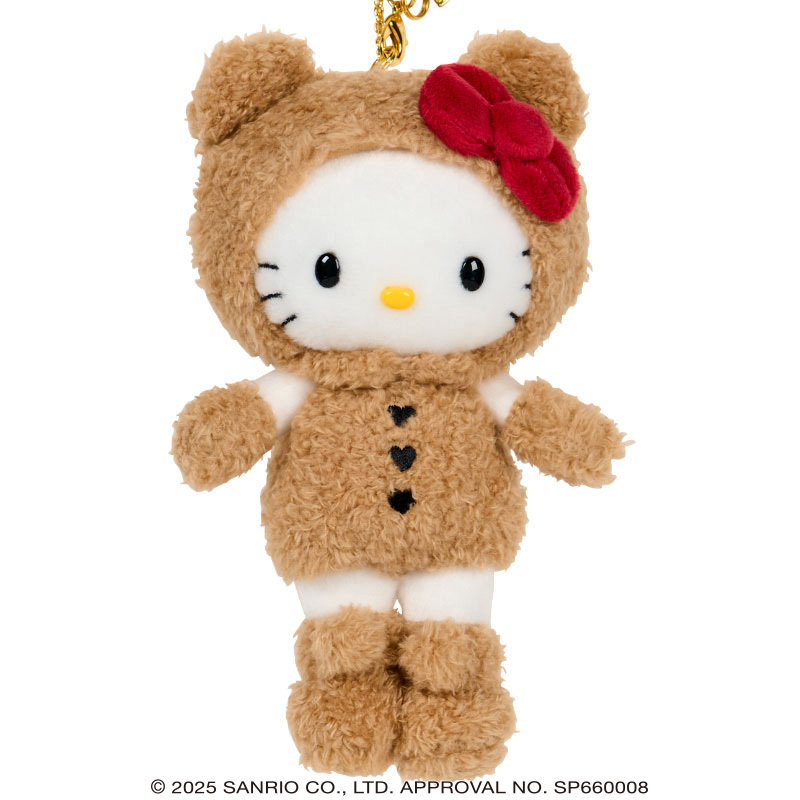 KT【127】TA-1790 造型玩偶吊鍊-凱蒂貓-熊(會場限定)