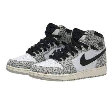 [In-Stock] Air Jordan 1 High OG White Cement (GS) FD1437-052