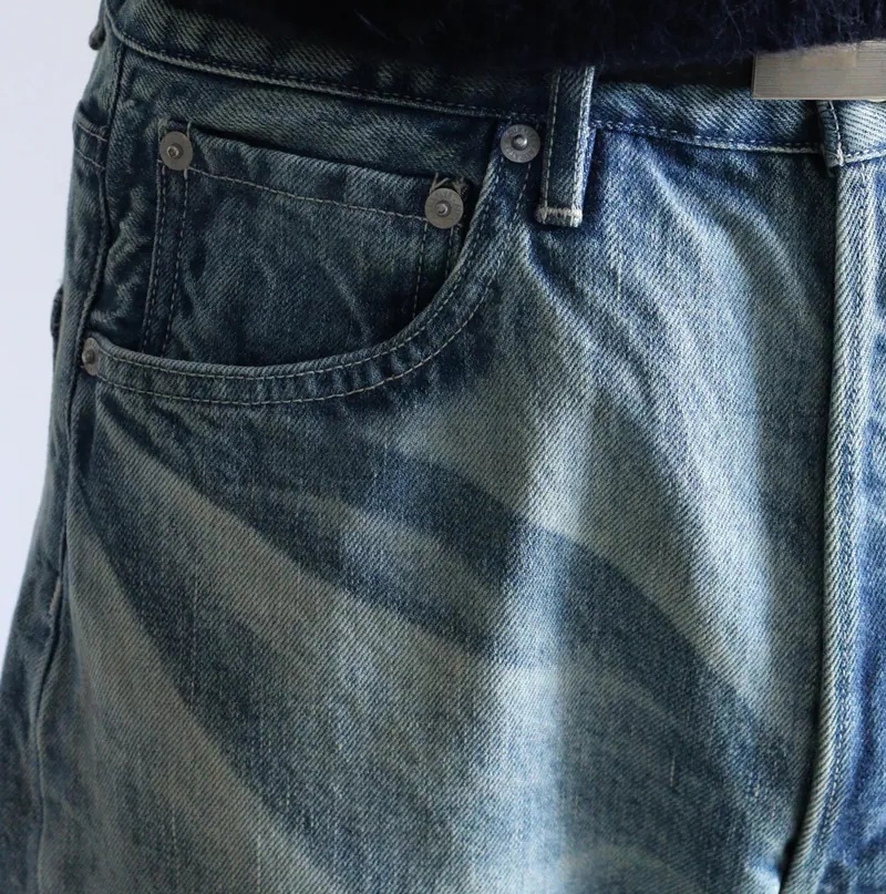 11/20 UPDATED: AURALEE 2025 A/W SELVEDGE FADED HEAVY DENIM WIDE PANTS - INDIGO PRE ORDER ITEM (預訂中)