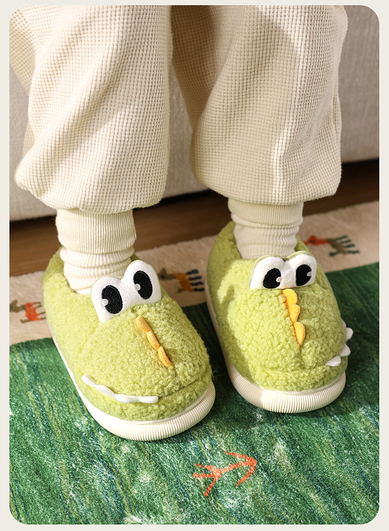 《2368》冬天保暖立體鱷魚包跟室內鞋(內長14-19cm)