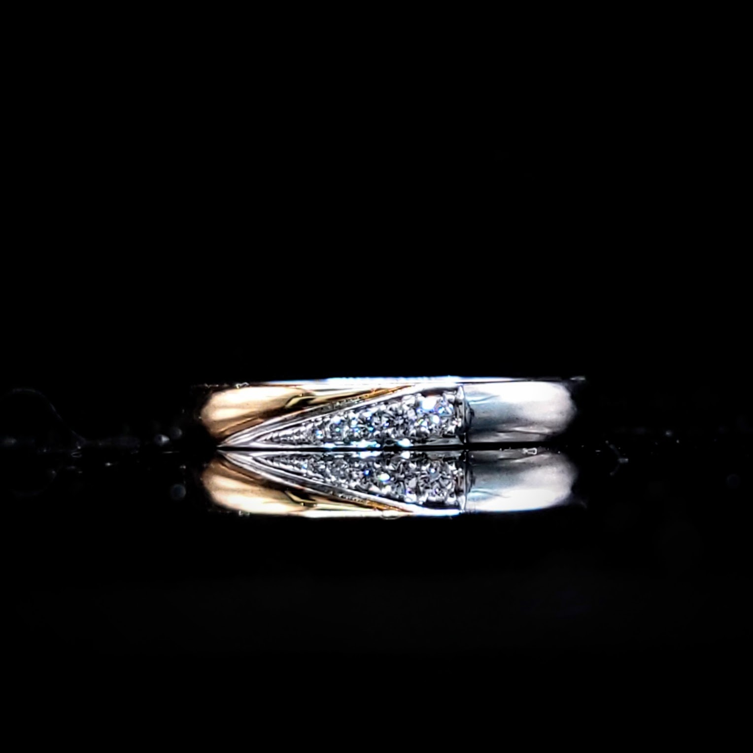 全新18K金4份鑽石戒指