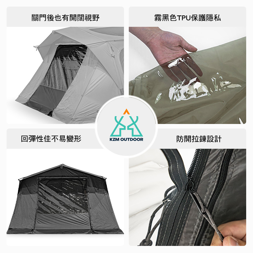 KZM 阿爾比充氣帳專用TPU掛窗