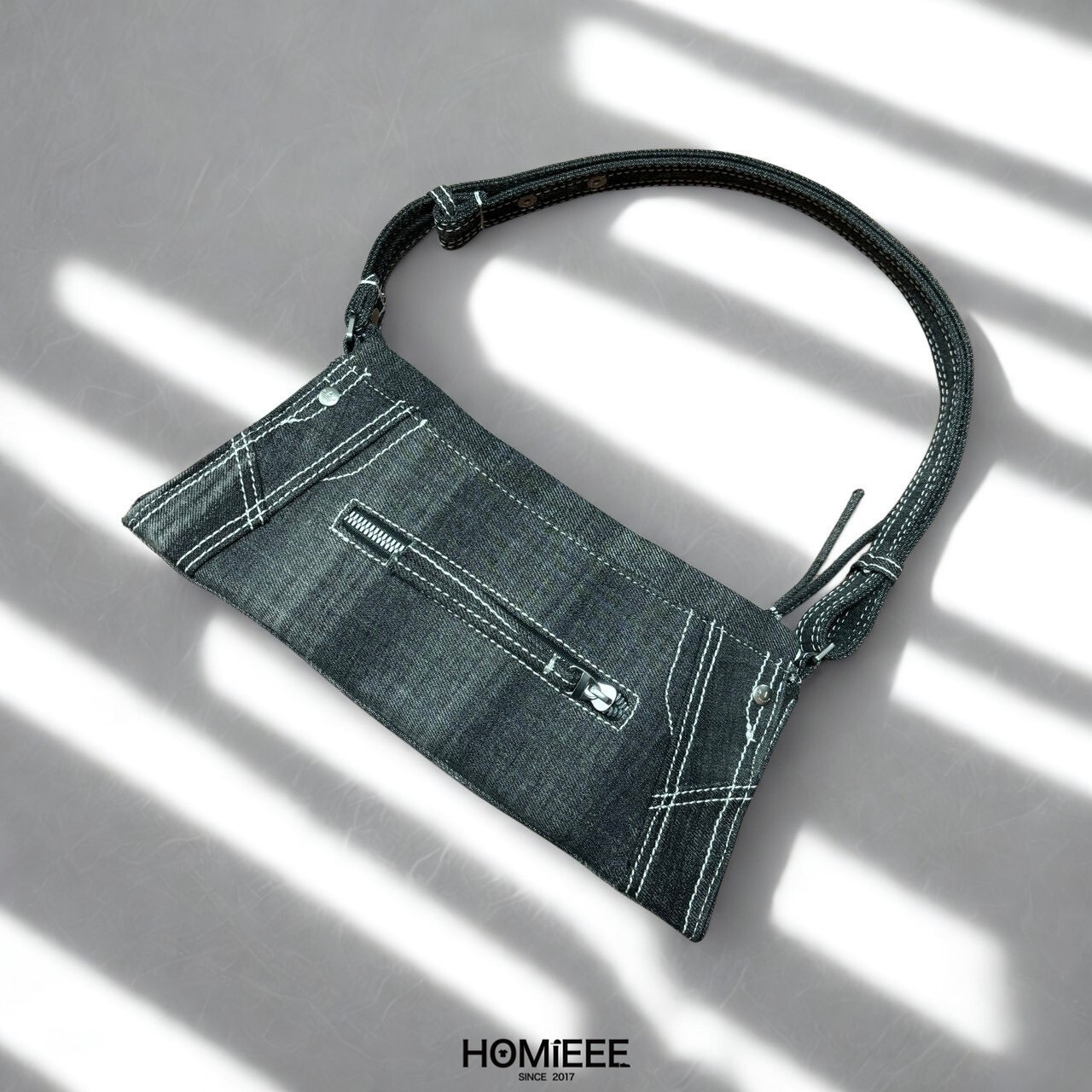 Adidas Originals 單肩包 腋下包 側背包 復古 牛仔 黑色 [JL7665]