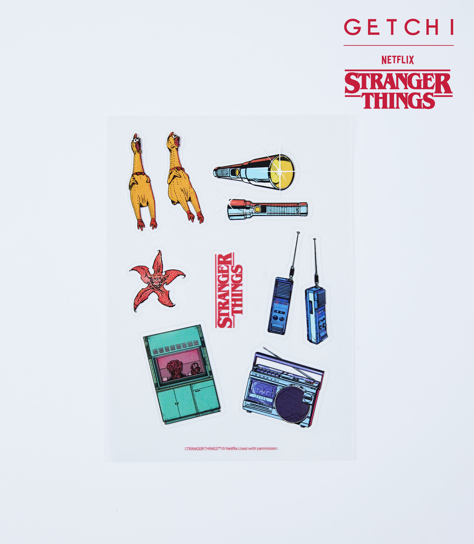 (現貨)Getchi X Stranger Things STICKERS怪奇物語聯名系列可愛貼紙