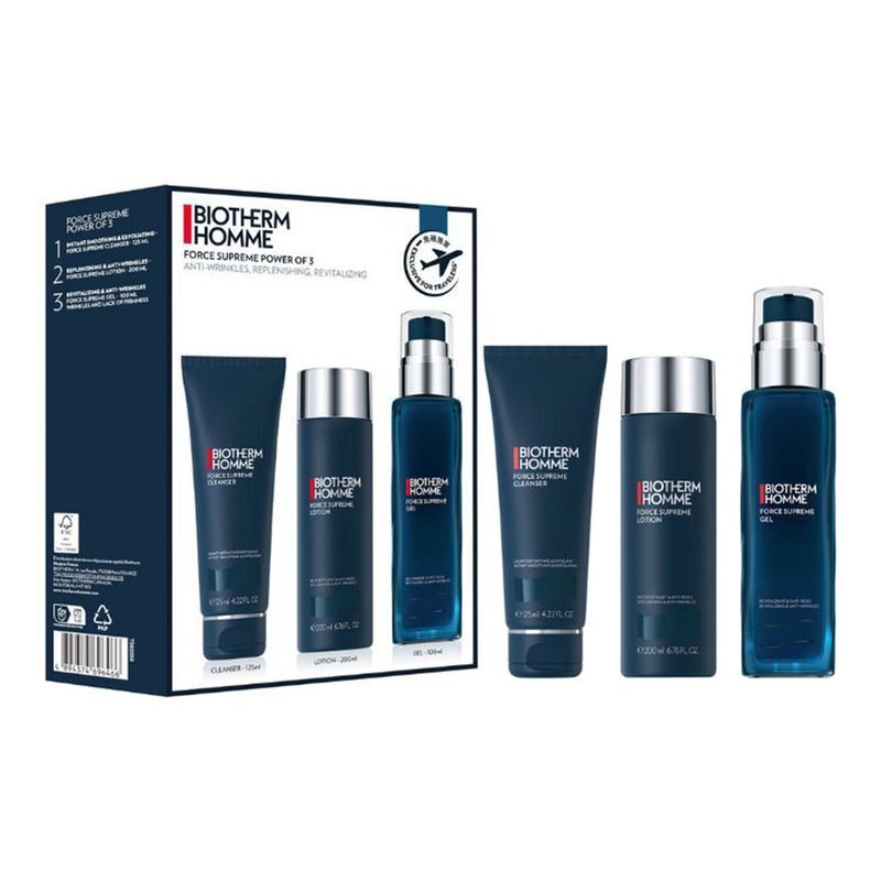 Biotherm Homme 碧歐泉 男士禦尊藍鑽三件套（潔面125ml+水200ml+乳100ml）