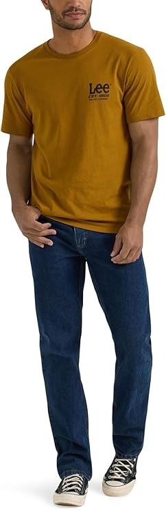 【預購】K112032 LEE 男裝短袖上衣(黃色)