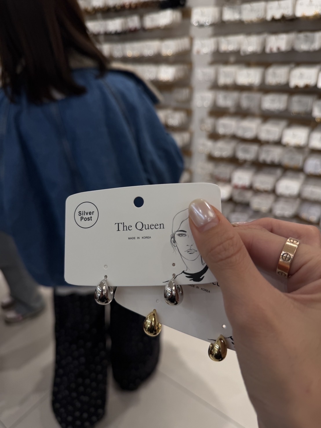 【韓國連線】S01 高級簡約水滴耳環（純銀耳針）