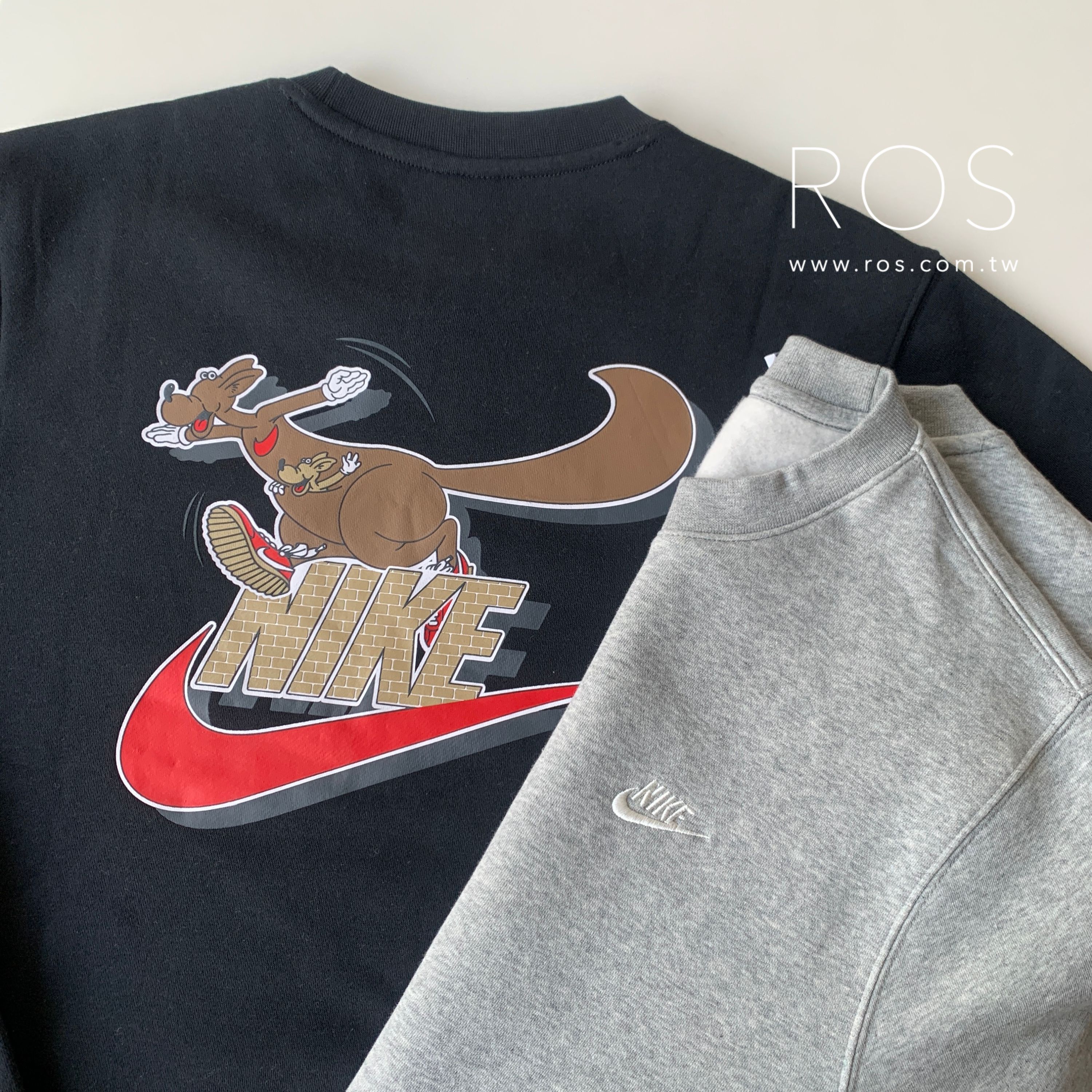 Nike 袋鼠Logo大學T (2colors)