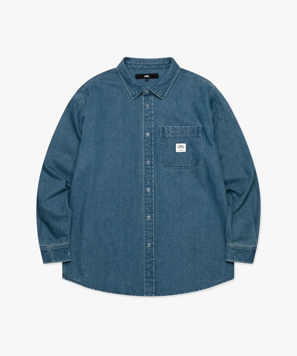 韓國 LMC CREW OVERSIZED DENIM SHIRT 口袋牛仔襯衫 |限時特價登記|